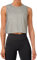REORIA Damen Crop Tops Workout Tops Lose Ärmellose Cropped Muscle Tank Open Back Shirts Grau S