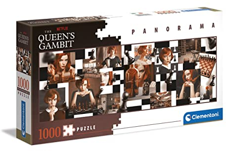 Clementoni - 39696 - Puzzle Panorama Queen's Gambit - 1000 Teile Für Erwachsene Und Kinder Ab 10 Jahre, Geschicklichkeitsspiel Für Die Ganze Familie