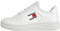 Tommy Jeans Sneakers con Suola Preformata Uomo Retro Basket Scarpe, Bianco (White), 43 EU