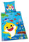 Herding Baby Shark Bettwäsche, Kopfkissenbezug ca. 80x80 cm, Bettbezug ca. 135x200 cm, mit Knopfleiste, 100% Baumwolle, Renforcé