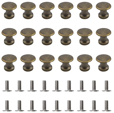 UFURMATE Mini Cabinet Knobs, 18PCS Zinc Alloy Single Hole Pull Handles Antique Bronze Cabinet Knobs Pulls Decorative Mini Handle for Jewelry Box Gift Case