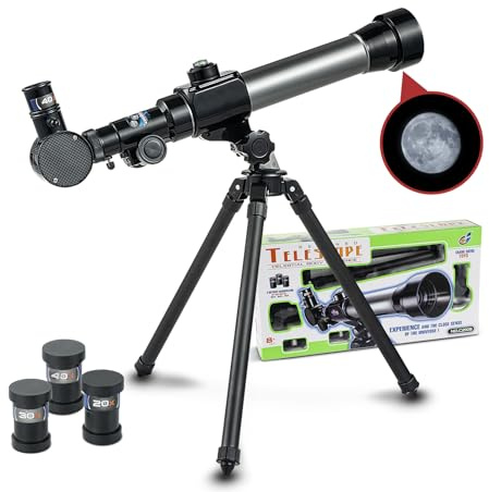 Ideal Swan Telescope for Kids 8-12 - Beginner Astronomy Spyglass Telescopic