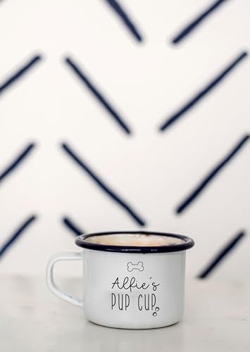 Personalised Pup Cup - Engraved Enamel for Dogs