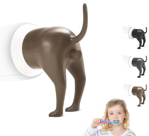 3 Stück Silikon-Zahnpasta-Aufsätze, lustiger Hunde-Zahnpasta-Spender, kreative Zahnpasta-Quetscher, Zahnpasta-Abdeckung, Badezimmer-Zubehör, lustige Werkzeuge, Geschenke für Familie und Freunde