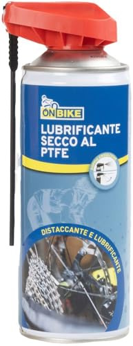 On Bike PTFE-Sprühtrockenschmiermittel 400 ml mit doppeltem Spender, wasser-, öl- und abriebfest