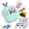 Sticker Maker Machine T02 - Inkless MIni Printer with 3 Roll of 50mm Sticker Paper - Bluetooth Portable Printer for iPhone iPad Android Kids List Labels Notes Memo DIY Birthdays Gifts Thermanote
