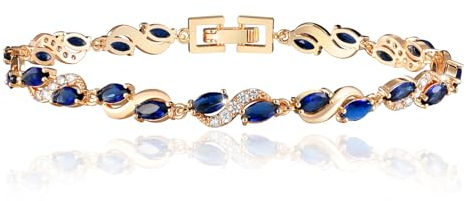 Richapex Gold Armband Damen 18K Vergoldet Elegant Tennis Armband für Damen Frauen Gold Armbänder Schmuck Geschenke mit Zirkonia