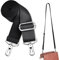 Mmgoqqt Verstellbarer Schultergurt, Breiter Umhängetasche Ersatzgurt, Gurt für Handtasche, DIY Zubehör für Laptop Umhängetasche/Laptop Messenger Tasche/Crossbody Tasche, Schwarz