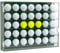 Bivitre Golfbälle Vitrine für 35 Bälle, Acryl-Vitrine, Wandhalterung, Schattenbox für Glofball-Sammler, Erinnerungsstücke, Autogrammbälle (Grün), 35-GBAC-green
