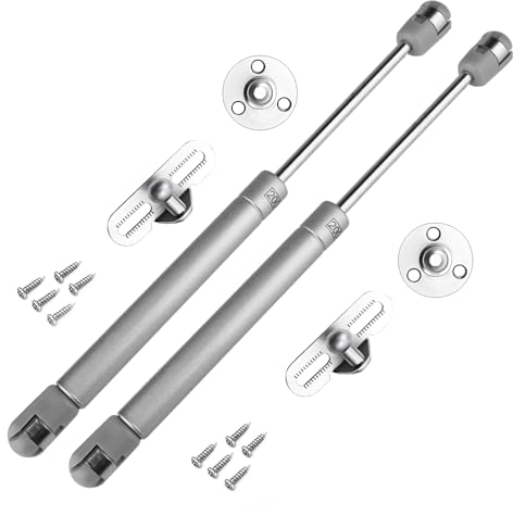 2 Stück Gasdruckdämpfer 200 N, Gasdruckfeder,Stoßdämpfer küchenschrankmit Schrauben, für Türen, Schränke, Bücherregale, maximale Belastung 20KG (270mm)