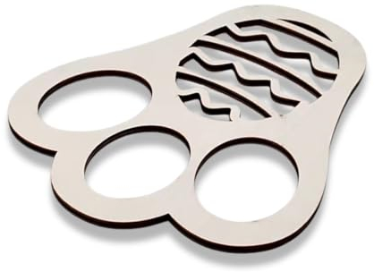 BYX 1 Stück Fußabdruck-Osterhasen-Fußschablone, Wiederverwendbare Hasen-Zeichnungsvorlage, Hasen-Malseite zum Ausdrucken