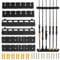 2 Pair Fishing Rod Holder, Boat Rod Holders for 12 Rods Fishing Rod Storage Rack Holders Fishing Accessories for Fishing Rod Storage Wall Hanging Wall Mounting Fishing Enthusiast