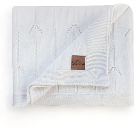 Dalisa Soldier Chevron-Design Strickdecke 130x170 cm Natur: Elegante Mischung aus Klassik und Moderne, 100% Akryl, Oeko-Tex Zertifiziert für Sofa, Couch und Bett