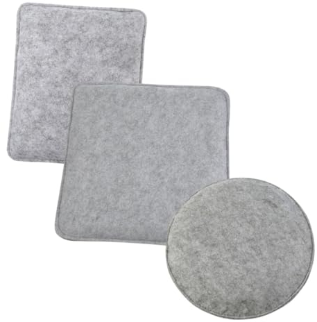 EXCEART 3 Stück Filz Pad Nadelfilz Filzunterlage Tragbares Filzkissen Tragbare Filzmatte Esszimmer Filzbasis Dekoratives Sofa Filzbasen Bequemes DIY Filzpad