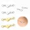 925 Herz Magnetverschluss Kette 4 Stück Gold + Silber Armband Verschluss con Doppelter Karabinerverschluss Anti-Rost Verschlüsse aus Sterlingsilber für Armbänder,Fußkettchen,DIY-Schmuckherstellung