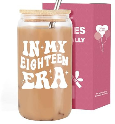 VivaJoy 18th Birthday Gifts for Girls, 18th Birthday Cup for Girls, Creative Travel Mug, Coke Cup, Eightighteen Year Old Gifts for Daughter Granddaughter Best Friend Sister Girlfriend