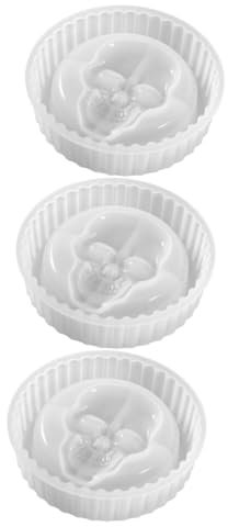 STOBOK 3St tragbarer aschenbecher portable ashtray Auto-Aschenbecherform Langlebige Aschenbecherform cadfi Schalenformen für Epoxidharz Form für Aschenbecher selber machen Kieselgel Weiß