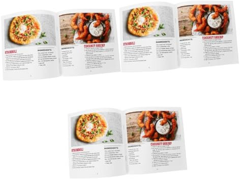TOPBATHY 3pcs Air Fryer Recipes Recipe for Air Fryer English Recipe Vegan Air Fryer Cookbook Practical Air Fryer Cook Book Air Fryer Cookery Book English Cookery Book Airfryer Paper Recipe