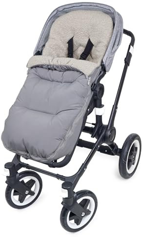 Liebes von priebes Winter-Fußsack Zoi | Universal für Kinderwagen, Sportwagen & Buggy, Babyfußsack mit abnehmbarer Oberseite | Kinderfußsack waschbar | Fußsack atmungsaktiv