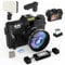 4K Digital Cameras for Photography - 48MP Video Camera for Vlogging with 180° Flip Screen, WiFi, 32GB TF Card, Wide-Angle & Macro Lens, External Microphones YouTube Vlogging Camera