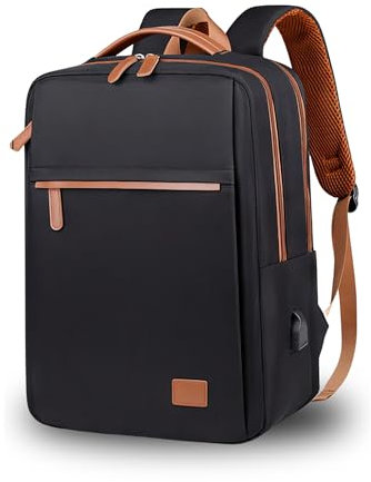 Zaino Porta Pc 15.6 polici, Uomo, Donna - Per Laptop con Uscita USB Sensa il Cavo, Lavoro Uomo Compatibile come Zaino Viaggio, Lavoro Donna, Zaini Per la Scuola, Università, Ufficio.