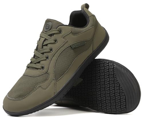 Freiluftkind Everest Chaussures Pieds Nus (Kaki/Taille EU 42) – La Chaussure Pieds Nus Parfaite pour Ton Aventure – Chaussures Pieds Nus Femmes – Chaussure Barefoot Hommes