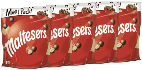 MALTESERS 5x 300g Schokokugeln Malzfüllung mit Milchschokoladenüberzug Schokolade