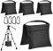 Sandsäcke Für Fotografie,4 Stück Fotografie Sandsack,Sandsack Mit Karabiner,Leerer Sandsack Für Fotografie-Lampenstativer,Fotografie Gewicht Taschen Für Zelte,Pavillons,Fotografie,Stative