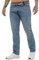 Pantalon Jeans Coupe Regular Coton Homme avec Ceinture EZ399 Bleu Clair 36W / 32L