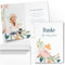 10 Dankeskarten Klappkarten Set A6 - PERSONALISIERTE Danksagungskarten Danke Hochzeit Geburtstag Taufe Konfirmation Kommunion Jugendweihe Umschlag Blumen Motiv