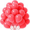 Tourima 20 Stück 10 Zoll Macarons Luftballons Rot Set, Rote Luftballons für Luftballons Hochzeit Verlobung Babyparty Dekoration Jugendweihe Geburtstagsdeko Rot Ballongirlande, Rote Ballons