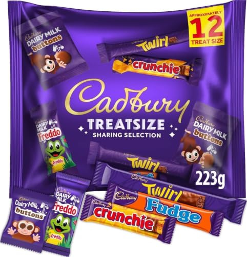 Cadbury Treatsize Sharing Selection, 223 g (Pack of 1) | Delicious Assortment of Cadbury Chocolates, For Gifting & Sharing, For Halloween & Christmas Celebrations