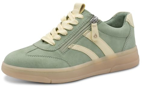 Jana Damen Sneaker Low Vegan 8-23784-44 Mint/Sun (grün, 39 EU)