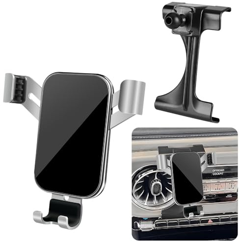 LUNQIN Kfz-Handyhalterung für Mercedes Benz G-Klasse 2025 2026 2027 G550 G580 G63 W463 G Wagon Auto Innenzubehör Beste Handy-Halterung Handy Halterung Handy Halterung Aufladen Navigation Bildschirm