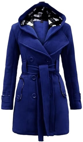 TYQQU Frauen Baum Trench Mantel Winter Vintage Elegante Warme Jacke Plus Größen Winddichte Winter Lange Ärmel Mäntel