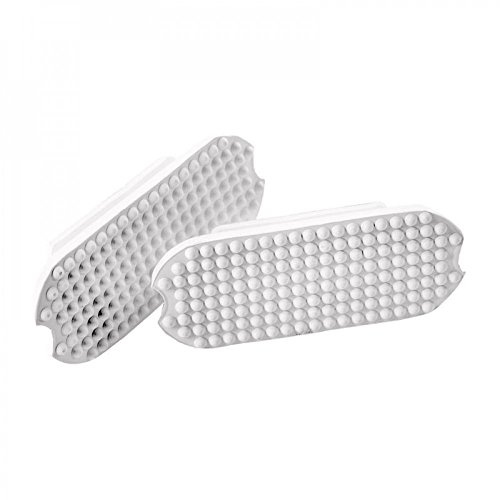 HORZE Stirrup Inserts with Rugged Grip (Set of 2) | Rubber Replacement Pads for Fillis Irons - White - 4.25 in