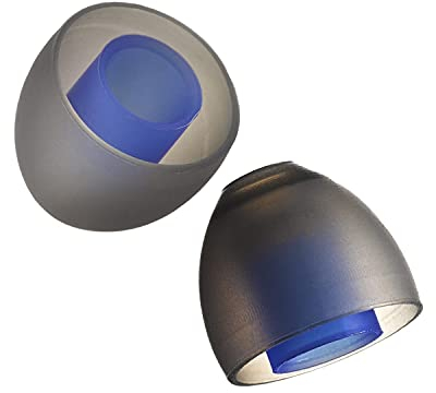SpinFit CP155-L - Silikon Ersatz-Ohrpassstücke für Universelle IEM-Kopfhörer mit Langen Röhren - 2 Paar - 5,5 mm Düsendurchmesser (Groß)