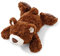 Nici 41498 Classic Bear Kuscheltier Bär Dunkelbraun liegend, 20 cm