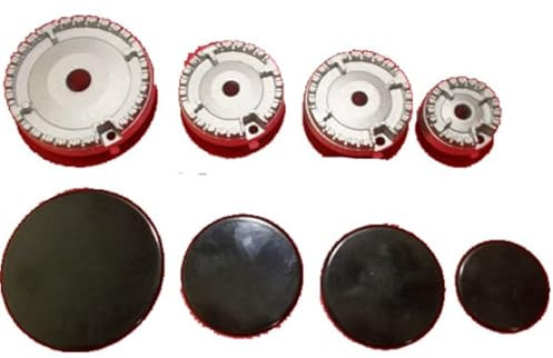 Kit Bruciatori E Piattelli Piano Cottura compatibile con Ariston compatibile con Indesit compatibile con Nardi compatibile con Franke
