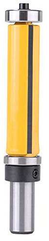 Gambo per utensile per la, Utensili di fresatura Fresa finitura del bordo del tagliente del router dritto con cuscinetti per la lavorazione del legno 2-1/2L x 3/4''Dia x 1/2