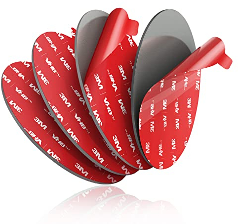 Reemplazo de Adhesivo Adhesivo para Soporte de Ventosa en Tablero, 80 mm (3,15 ) VOLPORT 4 Piezas 3M VHB Círculo de Doble Cara Extra Fuerte Cintas Adhesivas Adhesivas para Tablero/Cámara/GPS/Ipad