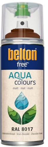 belton free Wasserlack RAL 8017 schokobraun, matt, 400 ml - Geruchsneutral