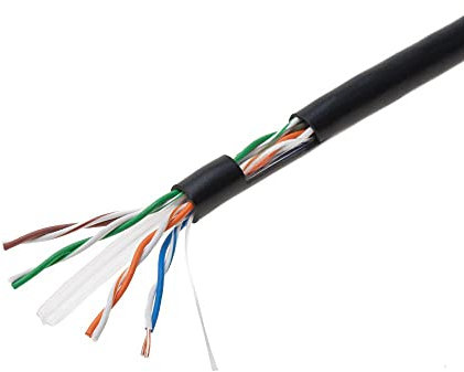 Cables Direct Online Cat6 150M Black Solid 23AWG Cable UTP Cat6 Bulk Ethernet Network Wire CCA (Copper Clad Aluminum) Conductor UTP Unshielded Internet Cord