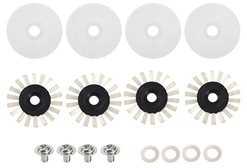 16 Stück Strickmaschine Rundbürstenabdeckung, Flache Unterlegscheibe Professionelle Rundbürste für Silver Reed SK280 SK840 SK580 Strickmaschine