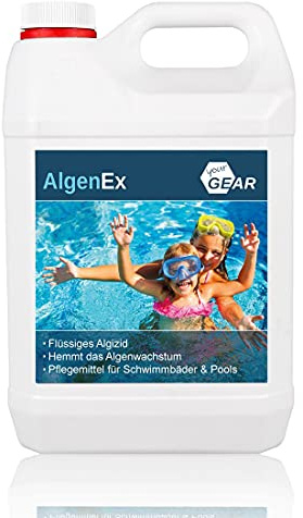 yourGEAR AlgenEx - Algenverhüter Konzentrat, schaumfreies Algenmittel für klares Pool & Schwimmbad Wasser in 1 L oder 3 L Gebinde zu Auswahl [3L]