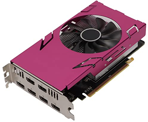 Scheda Grafica Multischermo R7-350 GDDR5 2G 128 Bit 800/4500 MHz 6 HDMI/VGA/DVI‑D, 4K HDR 3D DirectX 11/ OpenGL 4.6 e API CUDA PhysX FXAA Caratteristiche Scheda Video 16 X PCIe 3.0 per PC Win7/10