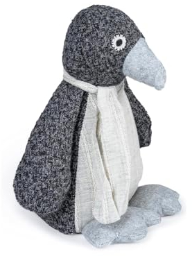 Tier Türstopper für den Boden - Pinguin-Design - Dekorativer Halter und Stopper - 175 x 140 x 235 mm - Sandfüllung - Widerstandsfähig - REI