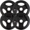 ScSPORTS® Hantelscheiben - 10/20 kg Set, 30mm Bohrung, Tri-Grip, Gusseisen, Schwarz - Hantelscheiben-Set, Gewichtsscheiben, Fitness Scheiben, Gewichte für Hantel (10 kg (4 x 2,5))
