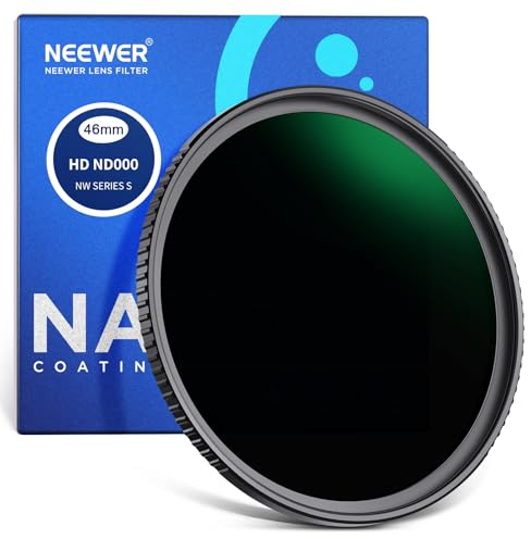 NEEWER Filtro ND 46mm ND1000, Vetro Ottico HD/multistrato/ultra sottile/idrorepellente/resistente ai graffi