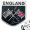 Maodom Britische Flagge Emblem Aufkleber Aufkleber - England Vereinigtes Königreich Flaggen-Metallemblem-Aufkleber,Queen Elizabeth II Memorial Carnival Supplies Emblem Aufkleber Aufkleber